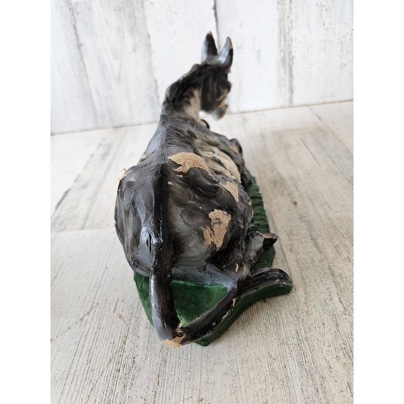 Vintage Italian donkey paper mache nativity as is Xmas village - Picture 6 of 9